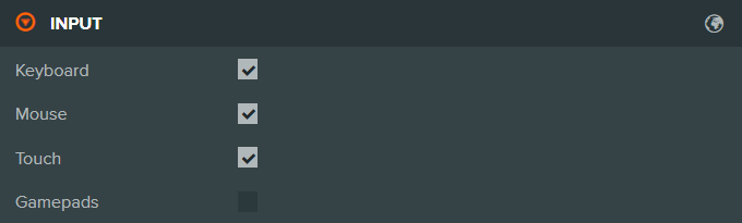 Input Settings